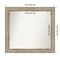 Trellis Silver Non-Beveled Custom Framed Bathroom Vanity Wall Mirror